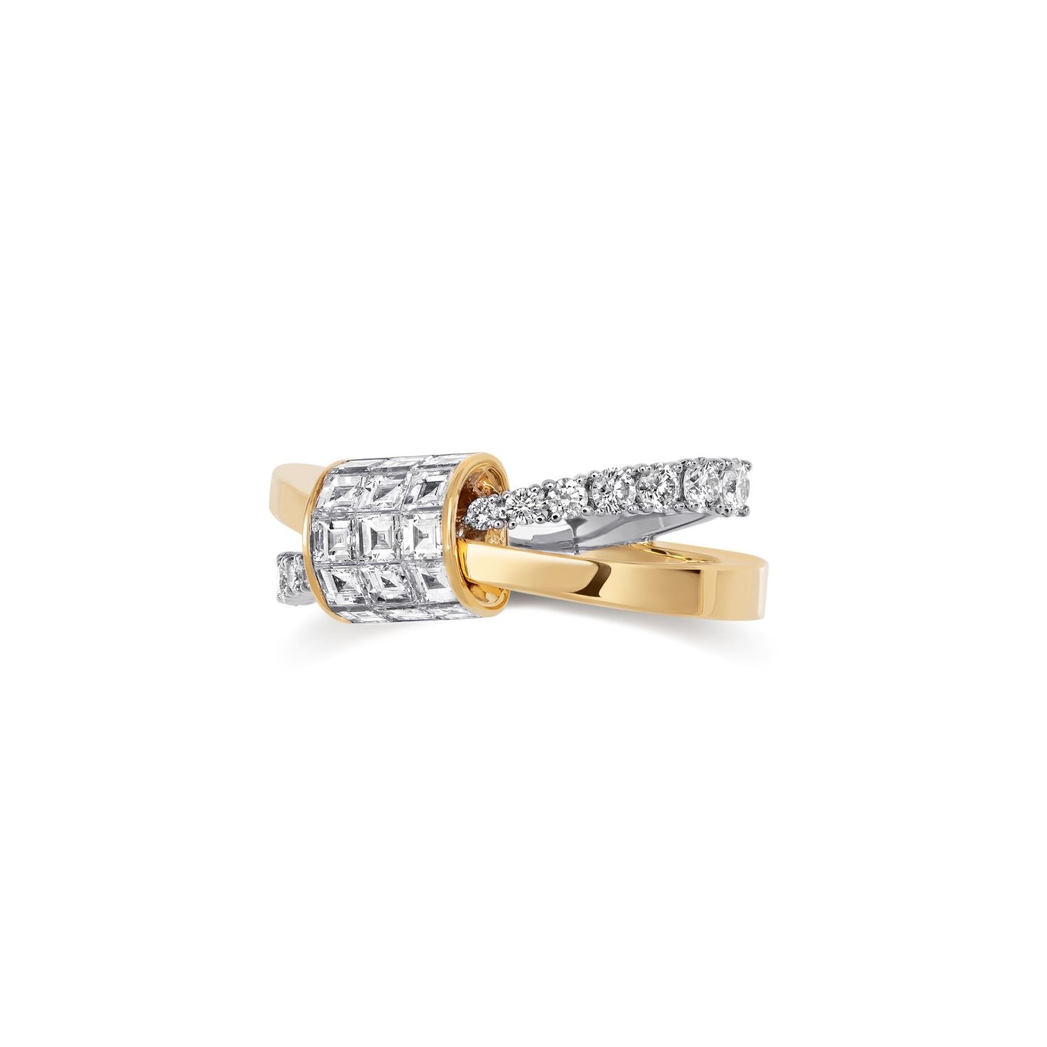 HOLD ON TIGHT Bicolor Diamond Ring